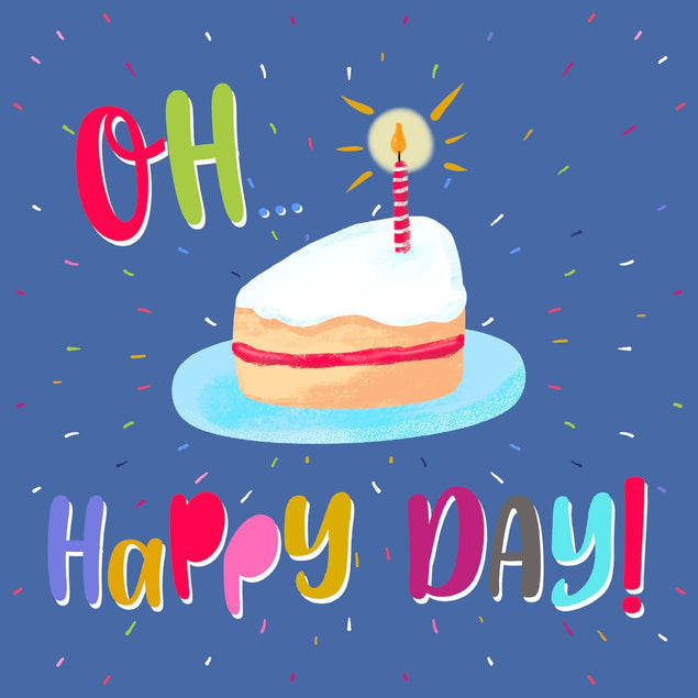 Oh Happy Day Card Greeting Card - 1