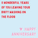 Five Years of Laundry Card