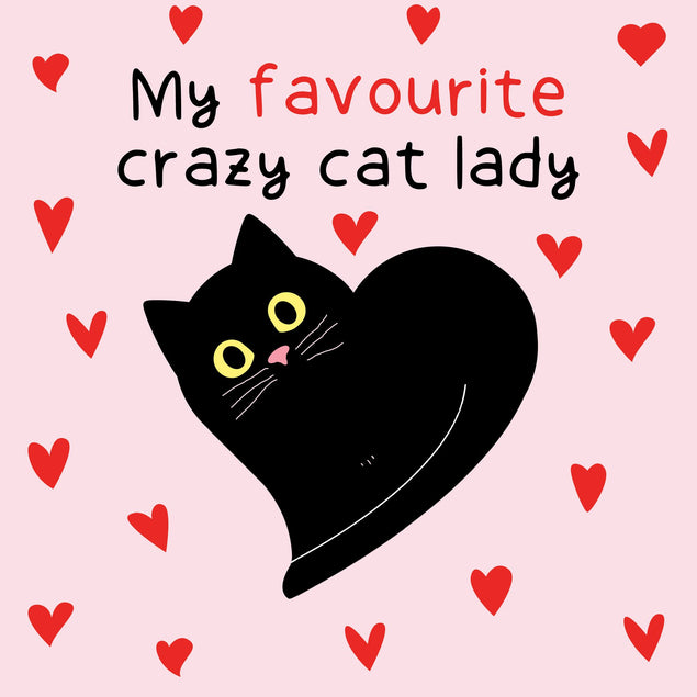 My Favourite Crazy Cat Lady Card