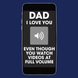 Full Volume Dad Father's Day Card