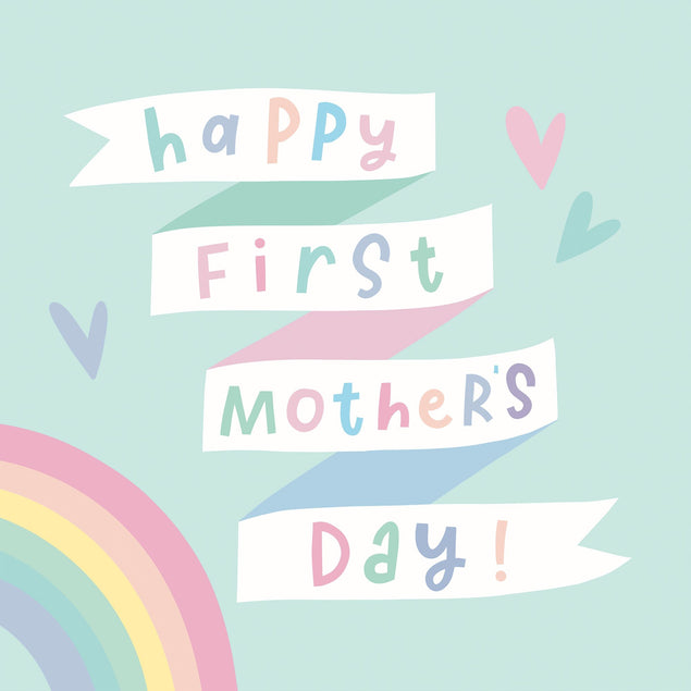 Happy First Mother's Day! Bomb 3D Cube Card