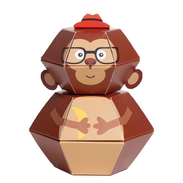 Carte Fête Des Pères Hallmark - Pop-up Singe, Jeu De Lancer De Banane - 22,8x15,9 Cm, Recyclable, FSC