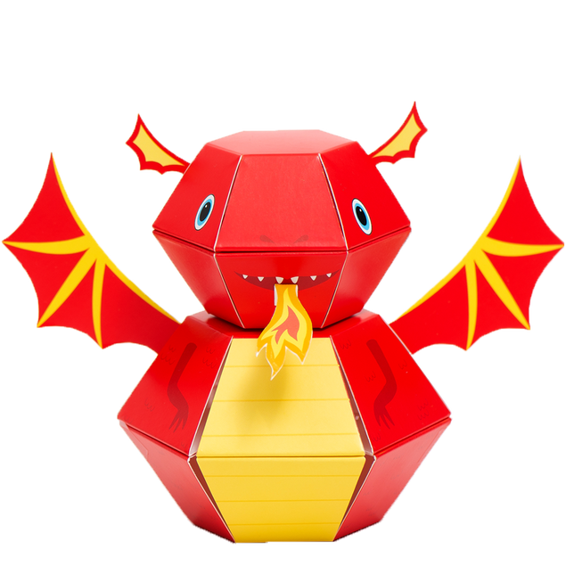 Dragon 3D Pop-up Wild Card Character Boomf Confetti Greeting Card