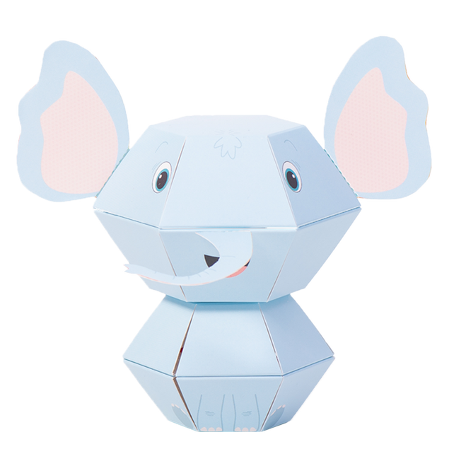 Elephant 3D Pop-up Wild Card Character Boomf Confetti Greeting Card