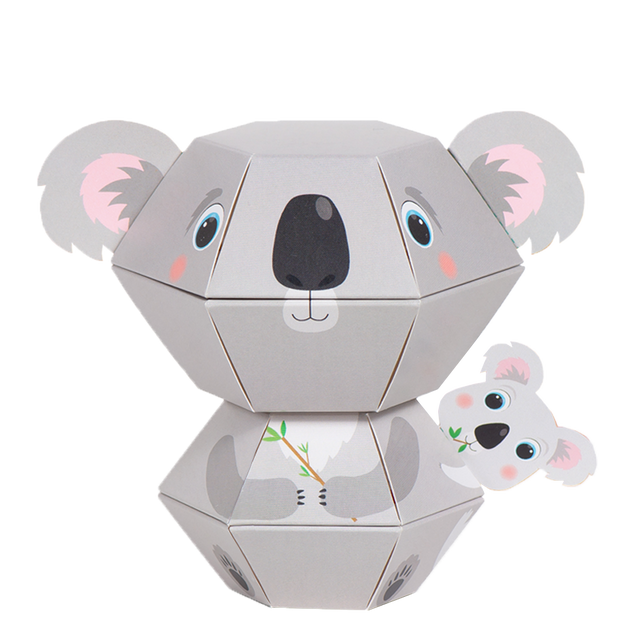 Cute Koala 3D Pop-up Wild Card Character Boomf Confetti Greeting Card Edit alt text