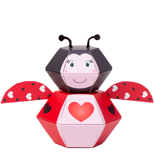 Love Bug Ladybird 3D Pop-up Wild Card Character Boomf Confetti Greeting Card
