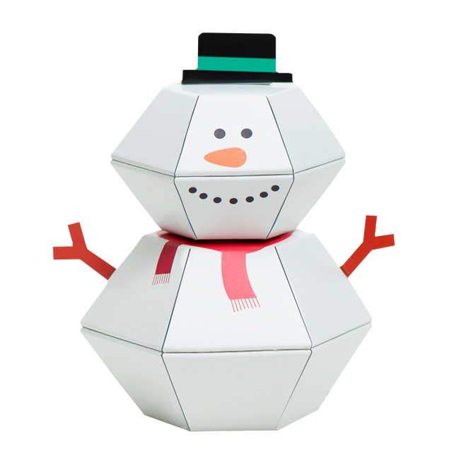 Snowman 3D Pop-up Wild Card Character Boomf Confetti Greeting Card