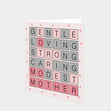 Wordle Mother Card