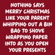 Wrapping Paper Merry Christmas Card