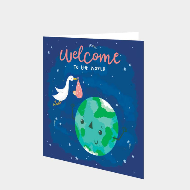 Welcome To The World Baby Girl Card
