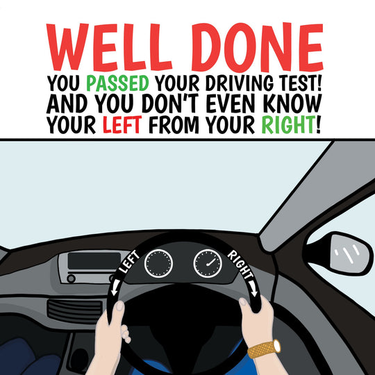 Driving Test Left And Right Card