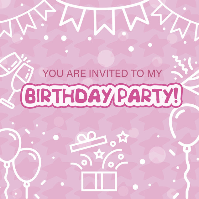 You Are Invited Pink Card