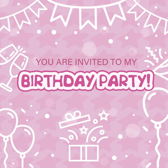 You Are Invited Pink Card
