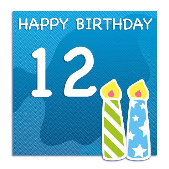Happy 12th Birthday Card