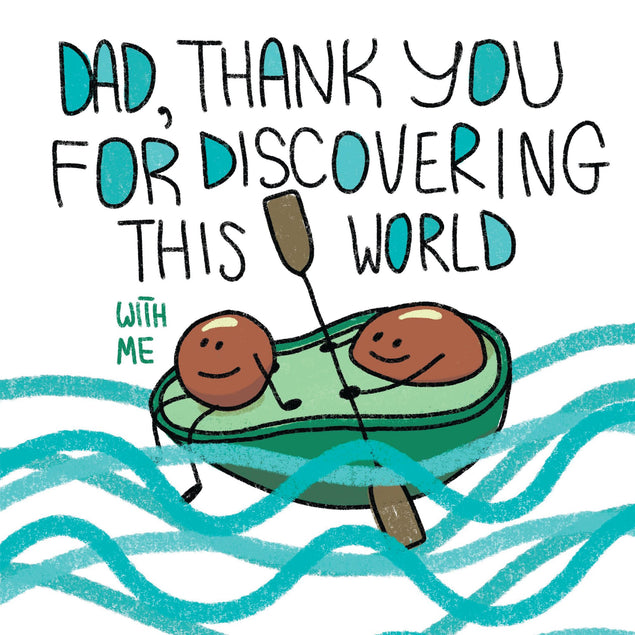 Dad Avocado Thank You Card