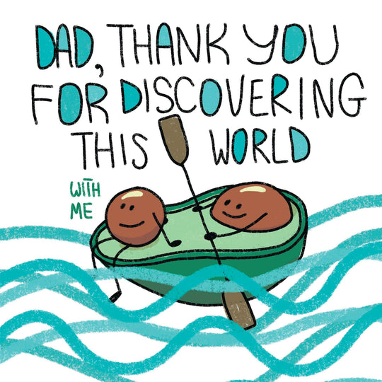 Dad Avocado Thank You Card