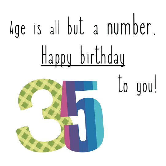 Happy 35th Birthday To You! Card