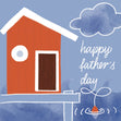 Father's Day Fishing Cabin Card