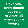 Grumpy Git when hungry Card