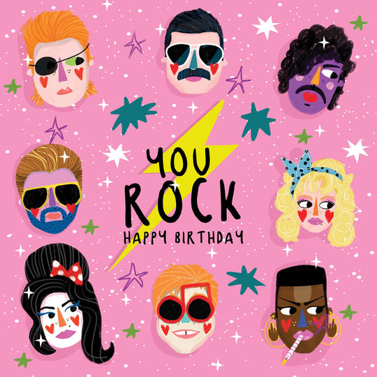 You Rock Happy Birthday Card