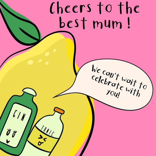 Cheers To The Best Mum! Bomb 3D Cube Card