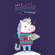 Magical Christmas Unicorn Card