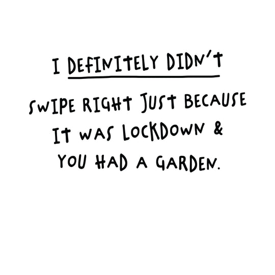Lockdown Garden Card