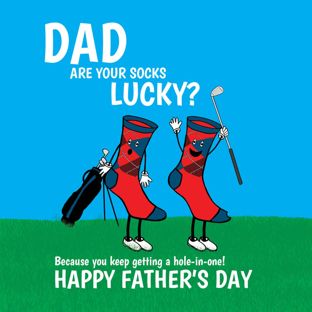 Are Your Socks Lucky? Card